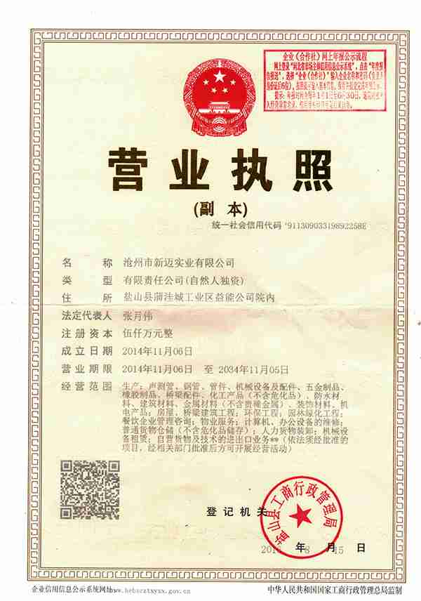企业营业执照